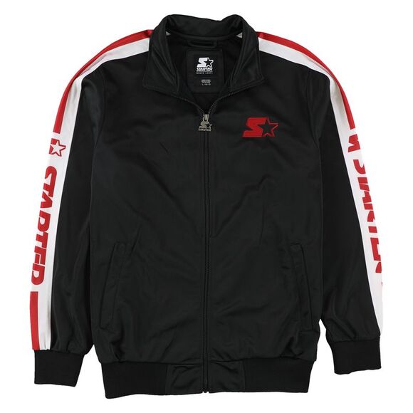 STARTER Mens Logo Track Jacket, Black, NWT - Picture 1 of 2